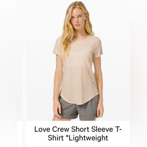 Love Crew Short Sleeve T-Shirt *Lightweight lululemon size 12